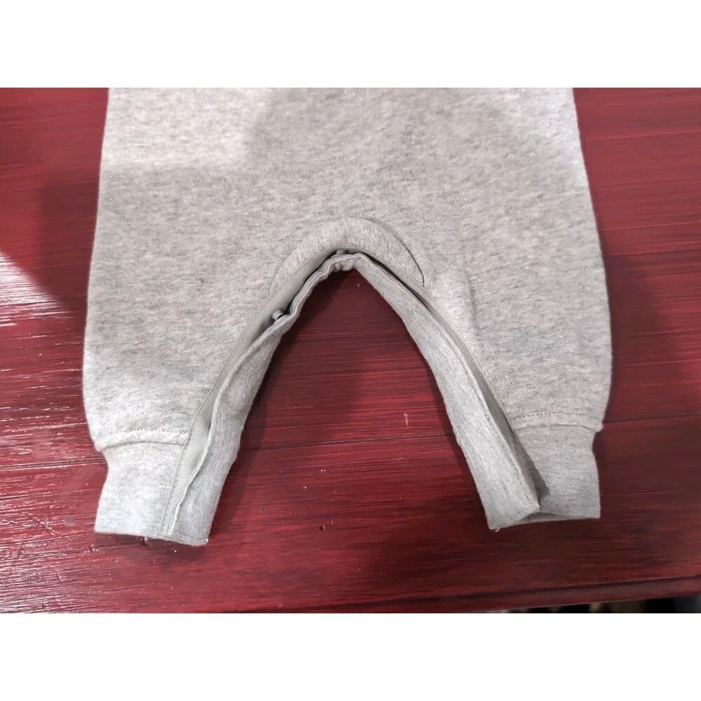 NIKE BABY ONE PIECE GRAY BLACK SWOOSH SIZE 3M NEW - Picture 5 of 10